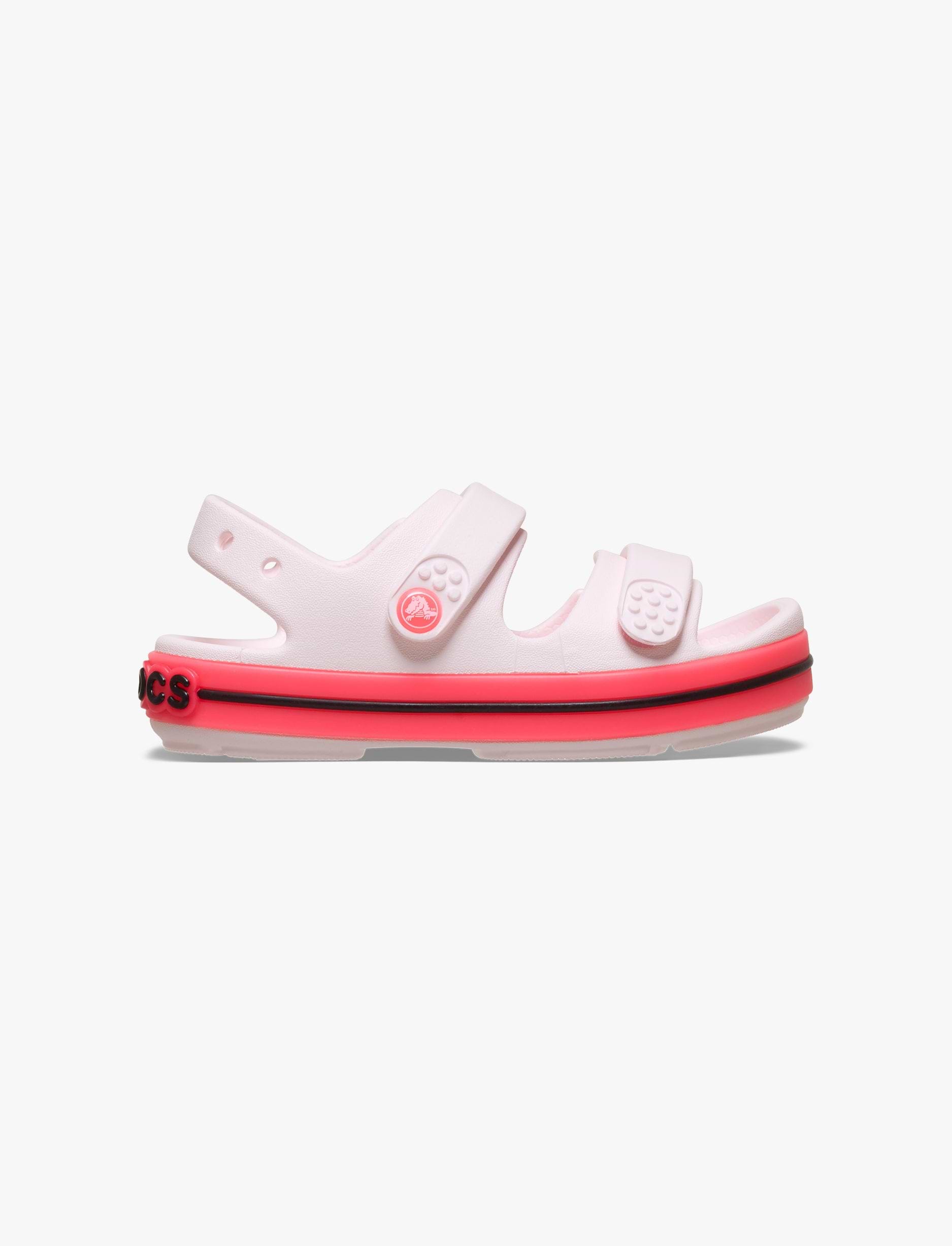 Crocs Crocband Cruiser Neon Band Sandal T - סנדלי קרוקס קרוקבנד לילדים מידות קטנות בצבע ורוד קרחוני/ורוד