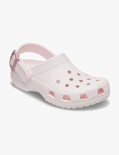 Crocs Classic Buckle Clog - כפכפי קלוג קרוקס עם אבזם בצבע ורוד קרחוני