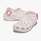 Crocs Classic Buckle Clog - כפכפי קלוג קרוקס עם אבזם בצבע ורוד קרחוני