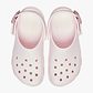 Crocs Classic Buckle Clog - כפכפי קלוג קרוקס עם אבזם בצבע ורוד קרחוני
