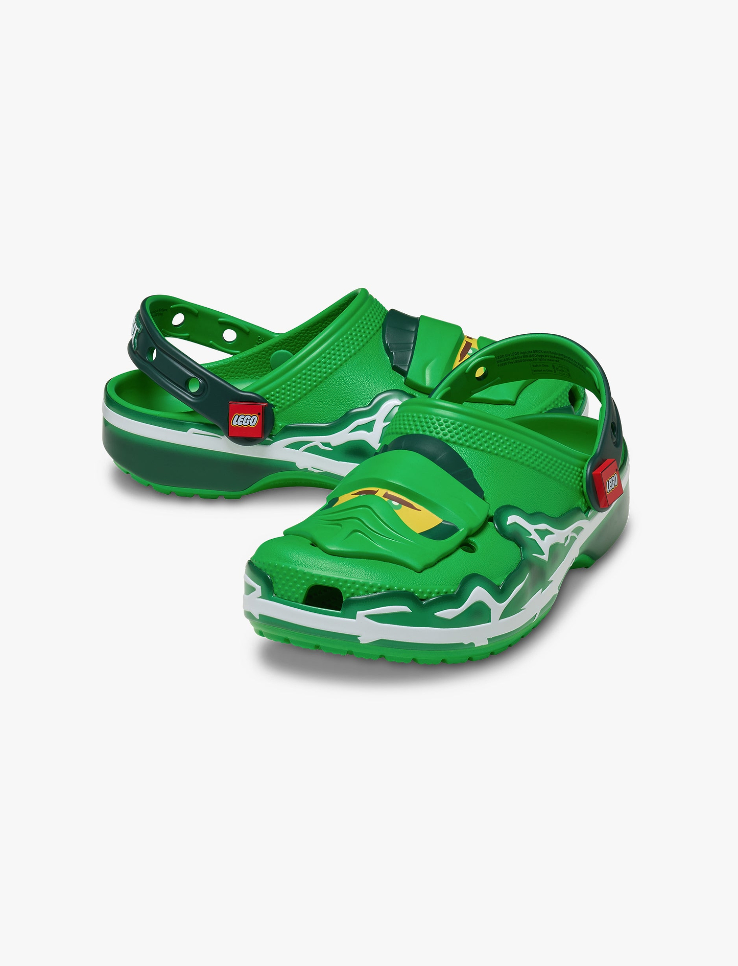 Crocs Kids Lego Ninjago Classic Clog - כפכפי קרוקס לגו נינג'גו לילדים בצבע ירוק