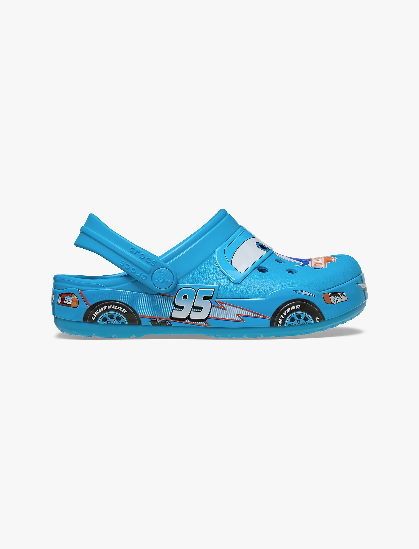 Crocs Kids Disney and Pixar's Lightning McQueen Dinoco Crocband Clog - כפכפי קרוקס ספידי מקווין דינוקו לילדים