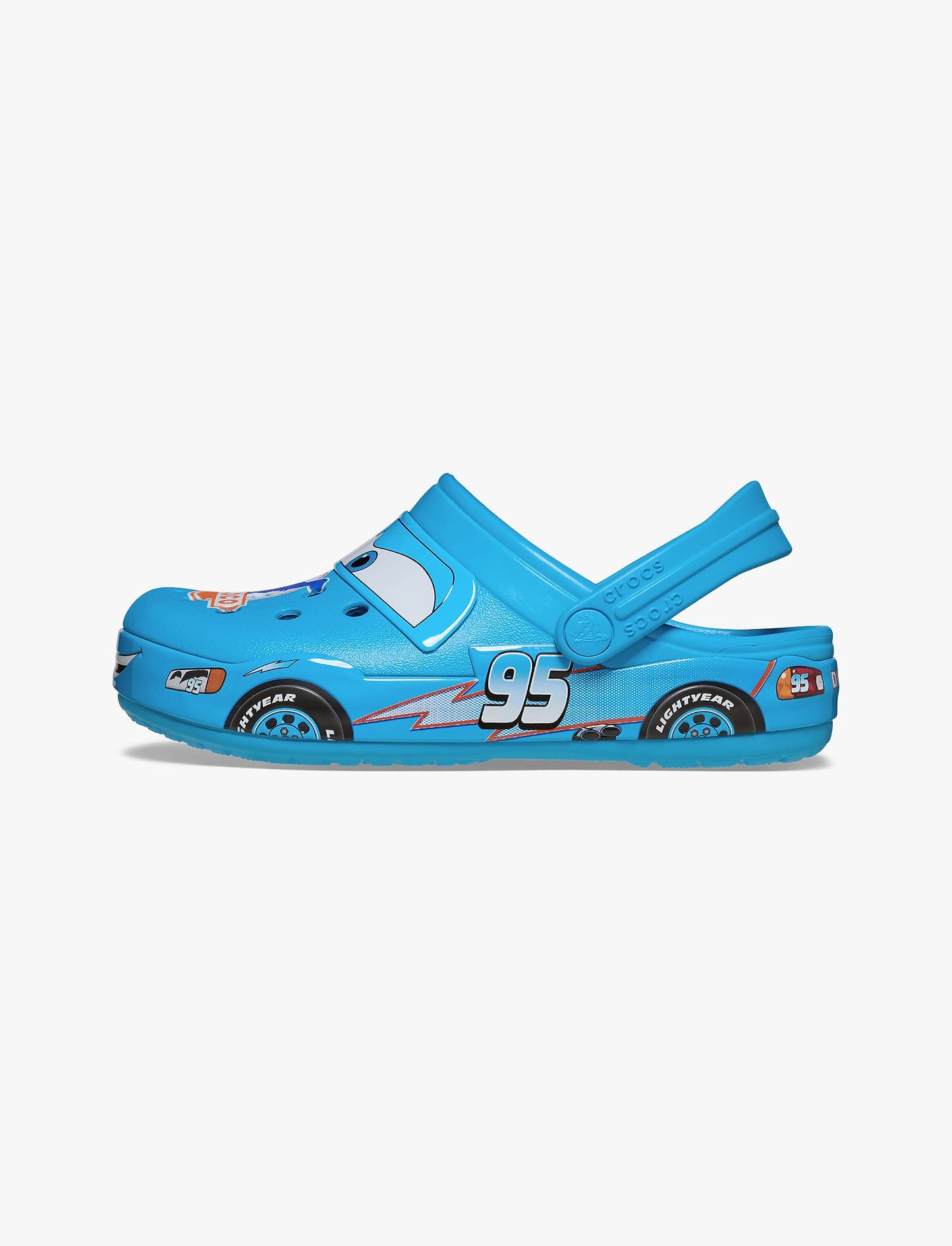 Crocs Kids Disney and Pixar's Lightning McQueen Dinoco Crocband Clog - כפכפי קרוקס ספידי מקווין דינוקו לילדים