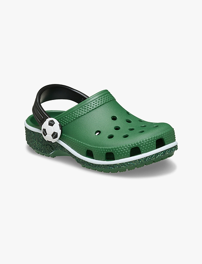 Crocs Classic Soccer Turf - כפכפי קרוקס כדורגל לילדים בצבע ירוק דשא מידות קטנות
