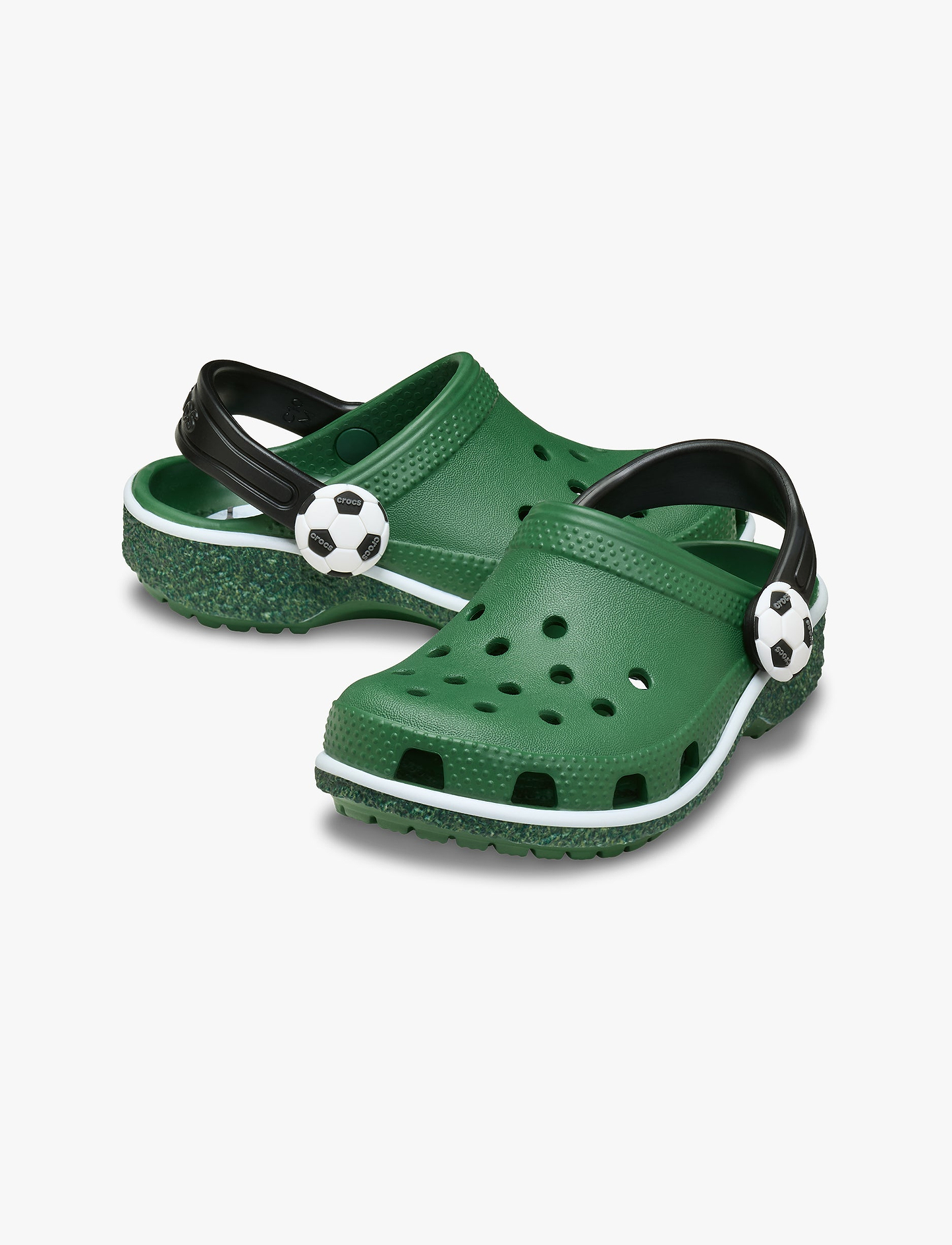 Crocs Classic Soccer Turf - כפכפי קרוקס כדורגל לילדים בצבע ירוק דשא מידות קטנות