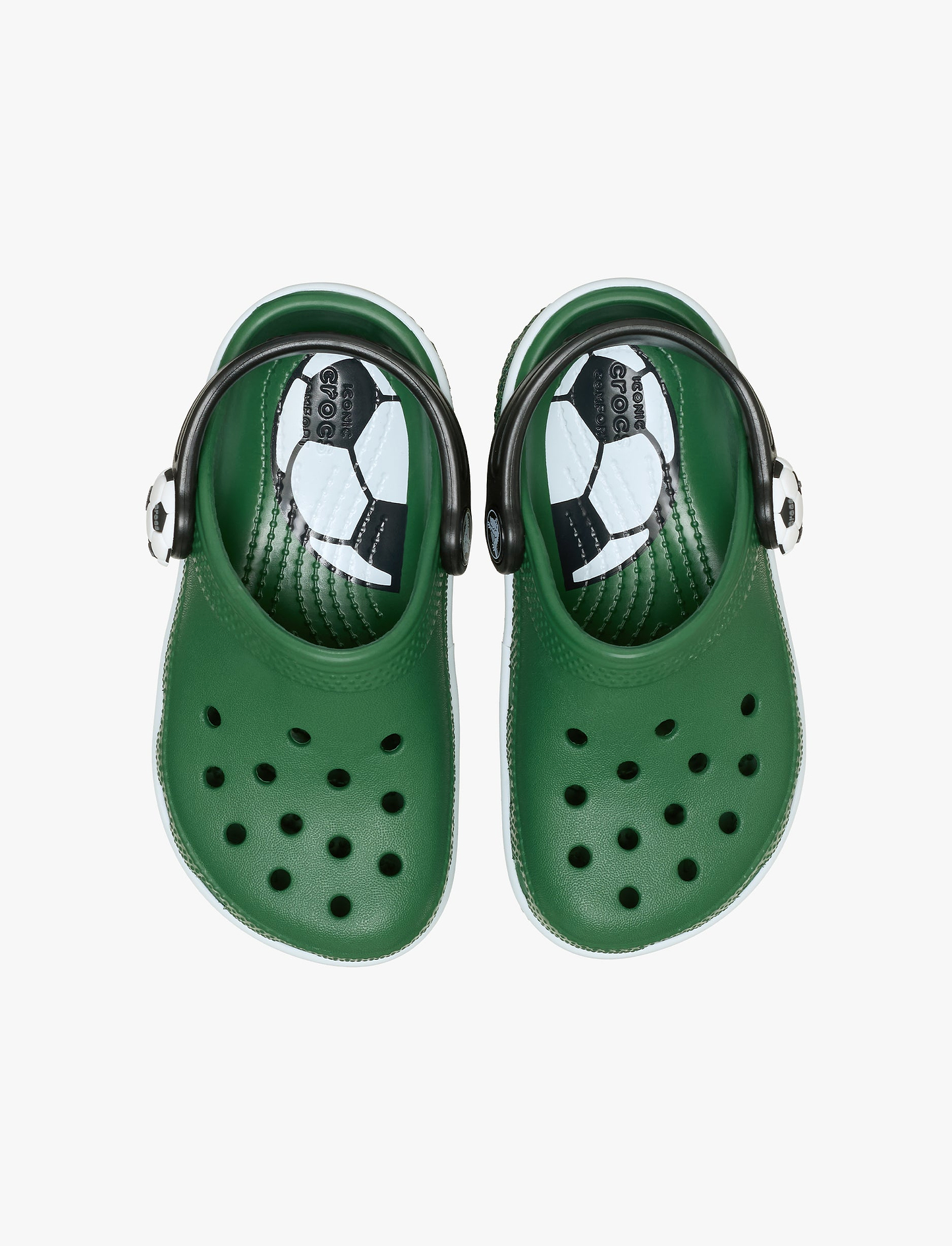 Crocs Classic Soccer Turf - כפכפי קרוקס כדורגל לילדים בצבע ירוק דשא מידות קטנות