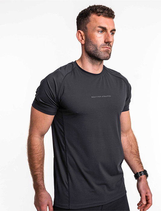 Built For Athletes Mens Hybrid Training T-Shirt - חולצת אימון לגברים בצבע כחול מלכותי