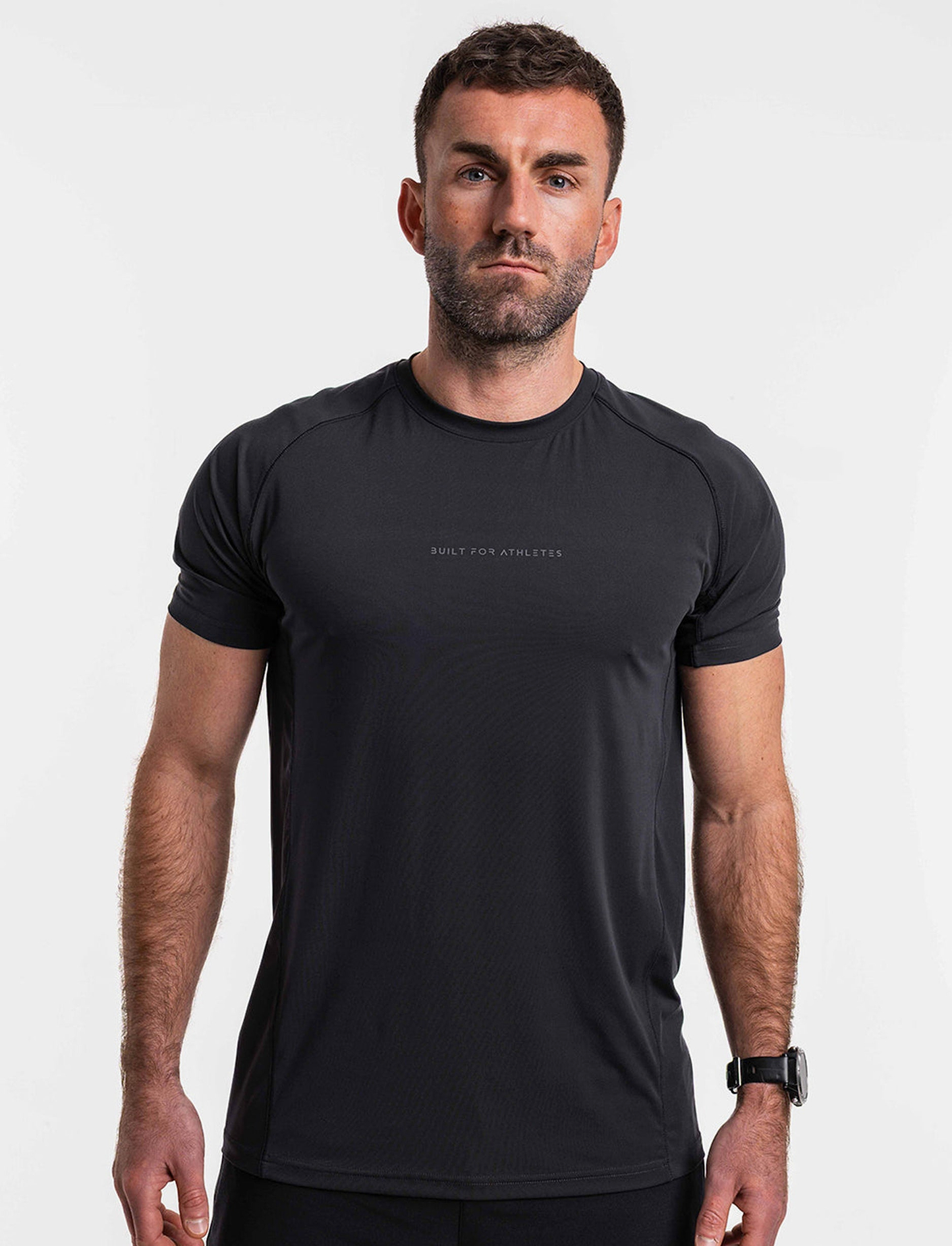 Built For Athletes Mens Hybrid Training T-Shirt - חולצת אימון לגברים בצבע שחור