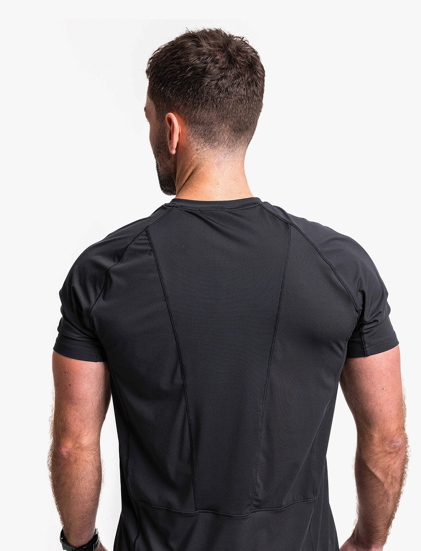 Built For Athletes Mens Hybrid Training T-Shirt - חולצת אימון לגברים בצבע שחור