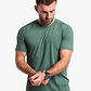 Built For Athletes Mens Hybrid Training T-Shirt - חולצת אימון לגברים בצבע ירוק שטיפה