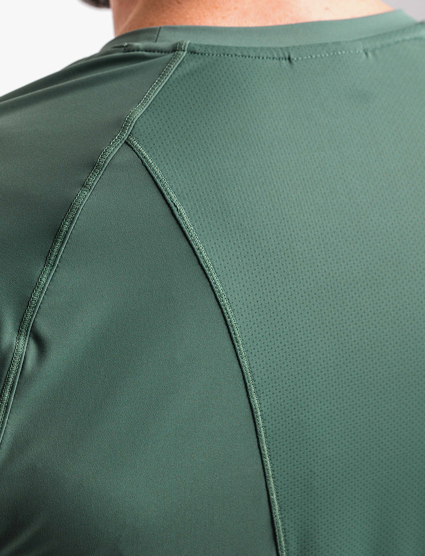 Built For Athletes Mens Hybrid Training T-Shirt - חולצת אימון לגברים בצבע ירוק שטיפה