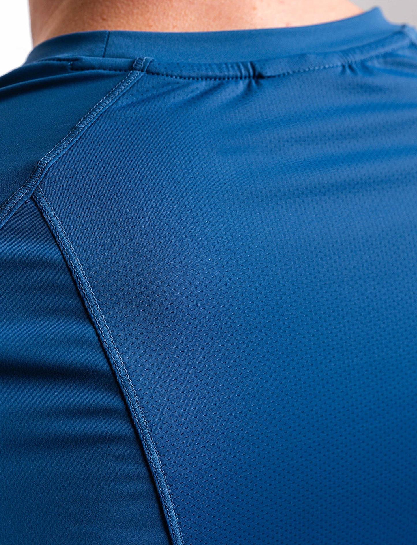 Built For Athletes Mens Hybrid Training T-Shirt - חולצת אימון לגברים בצבע כחול מלכותי