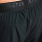 Built For Athletes Mens Hybrid Training 2 in 1 Short - מכנסי אימון 2-ב-1 לגברים בצבע שחור