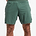 Built For Athletes Mens Hybrid Training 2 in 1 Short - מכנסי אימון 2-ב-1 לגברים בצבע ירוק שטיפה