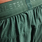 Built For Athletes Mens Hybrid Training 2 in 1 Short - מכנסי אימון 2-ב-1 לגברים בצבע ירוק שטיפה