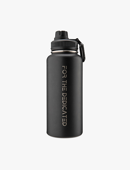 Built For Athletes 1L Flow Water Bottle - בקבוק שתייה 1 ליטר בצבע שחור