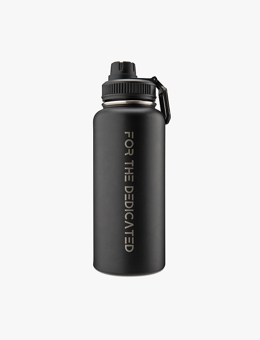 Built For Athletes 1L Flow Water Bottle - בקבוק שתייה 1 ליטר בצבע שחור