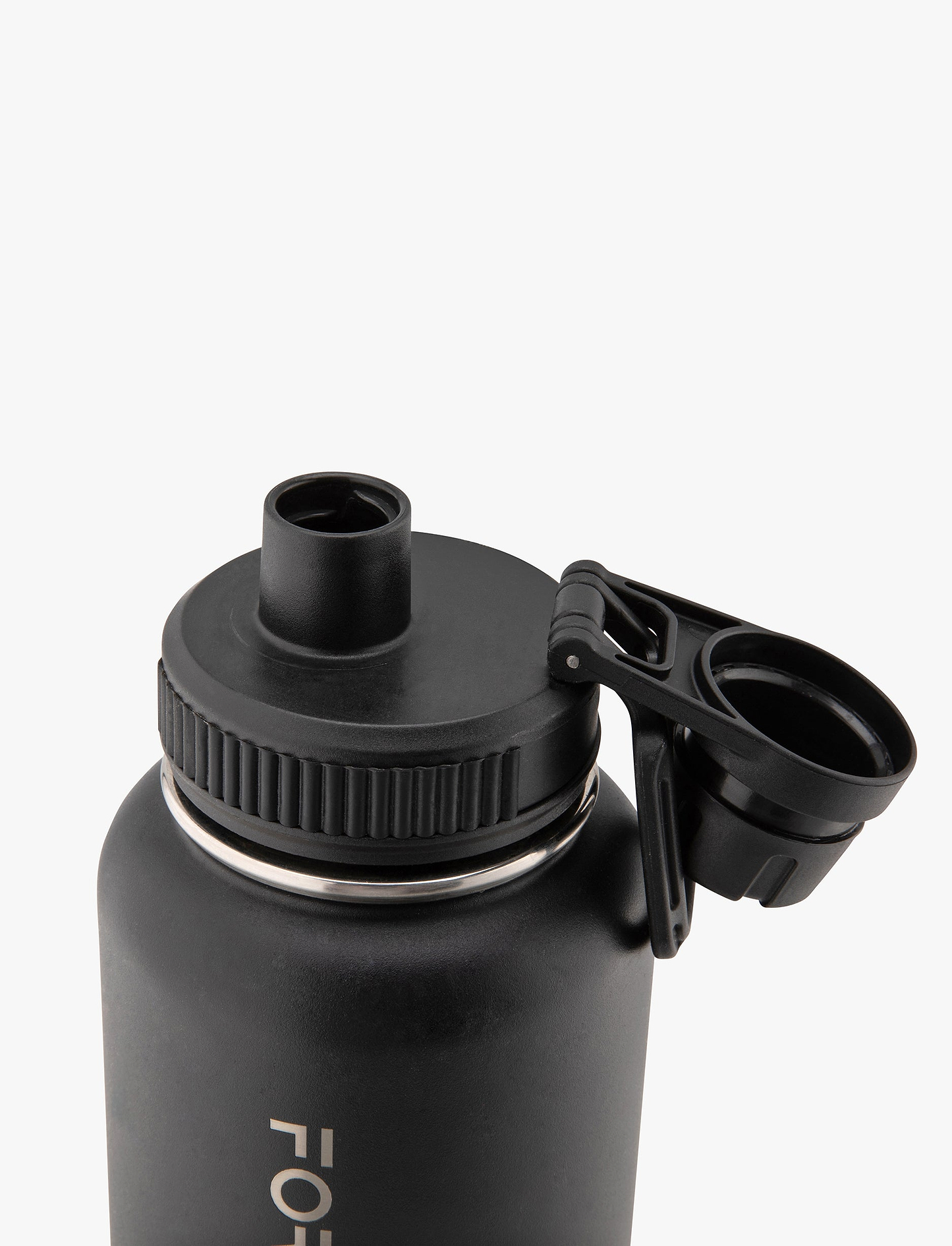 Built For Athletes 1L Flow Water Bottle - בקבוק שתייה 1 ליטר בצבע שחור