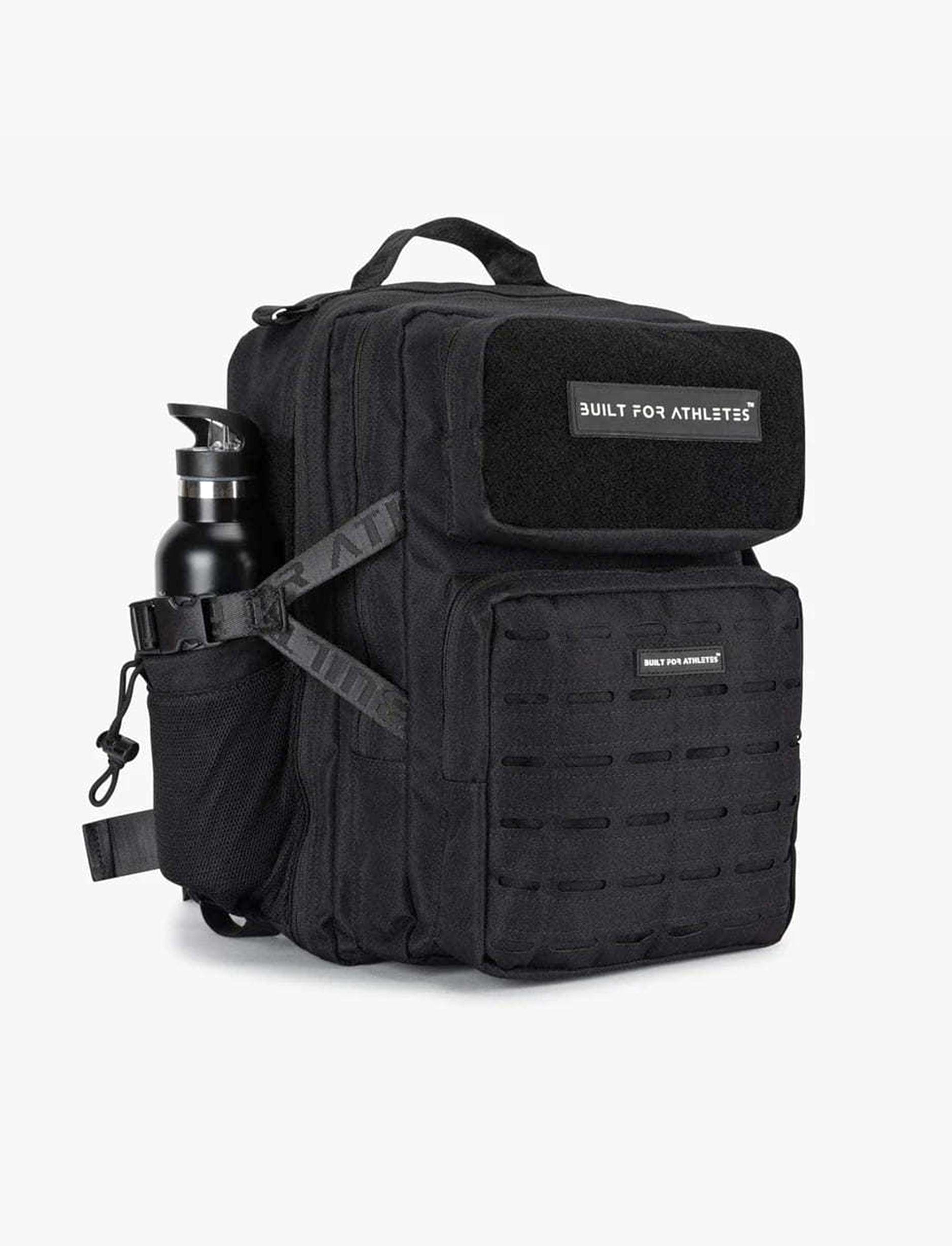 Built For Athletes Small Black Gym Backpack 25L - תיק גב שחור לחדר כושר 25 ליטר