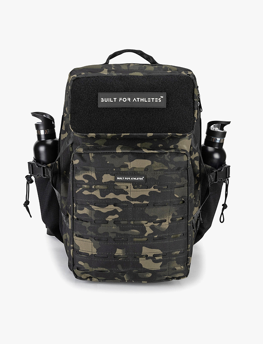 Built For Athletes Black Camo 45L Backpack - תיק גב שחור קמו 45 ליטר