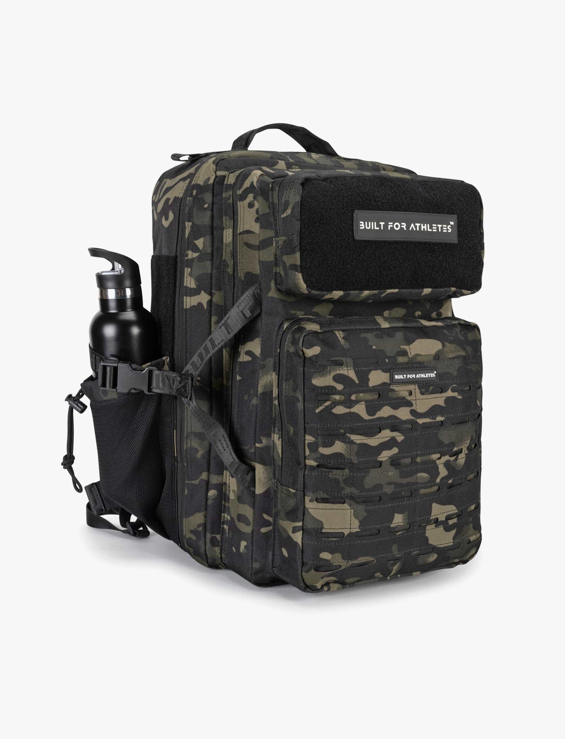 Built For Athletes Black Camo 45L Backpack - תיק גב שחור קמו 45 ליטר