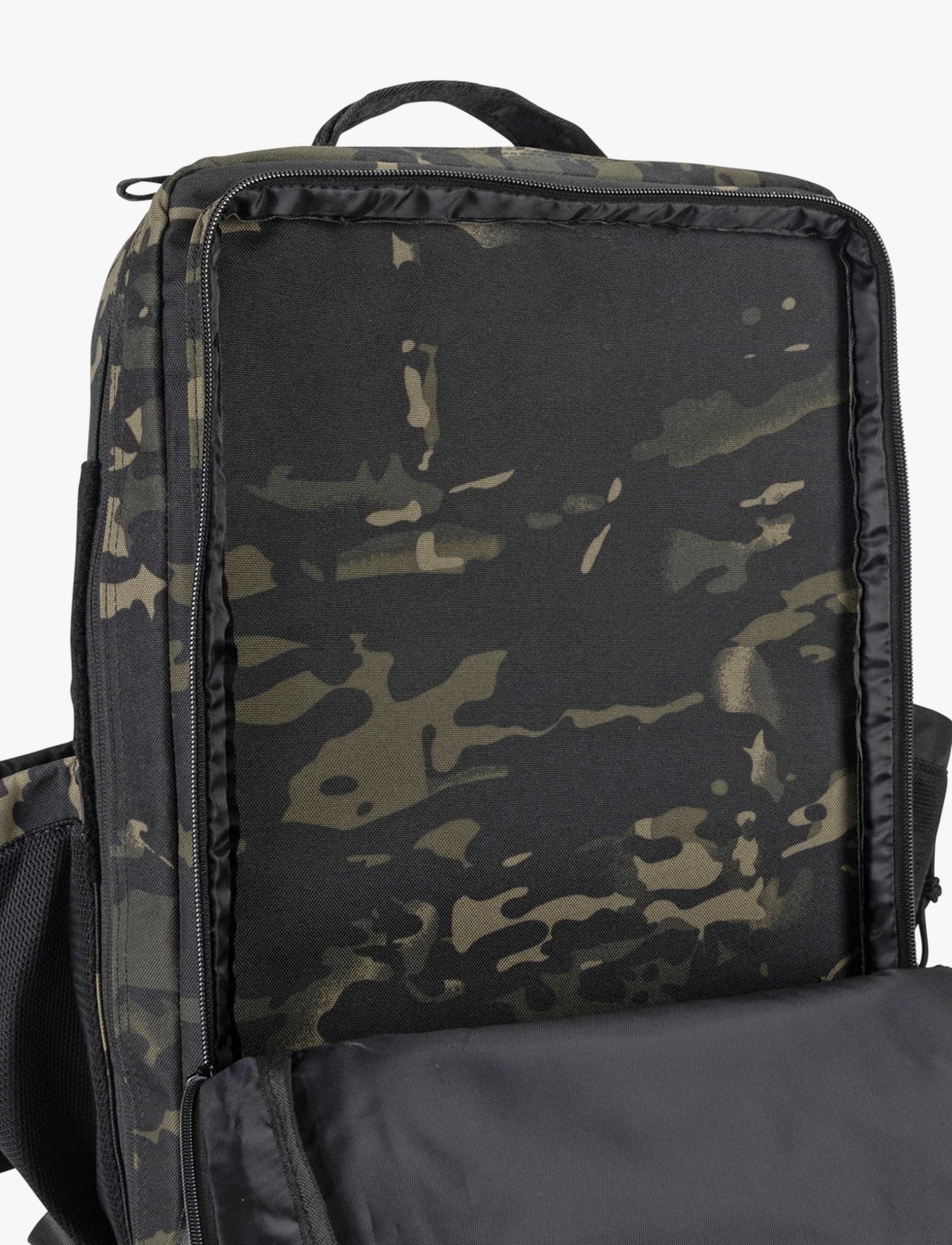 Built For Athletes Black Camo 45L Backpack - תיק גב שחור קמו 45 ליטר