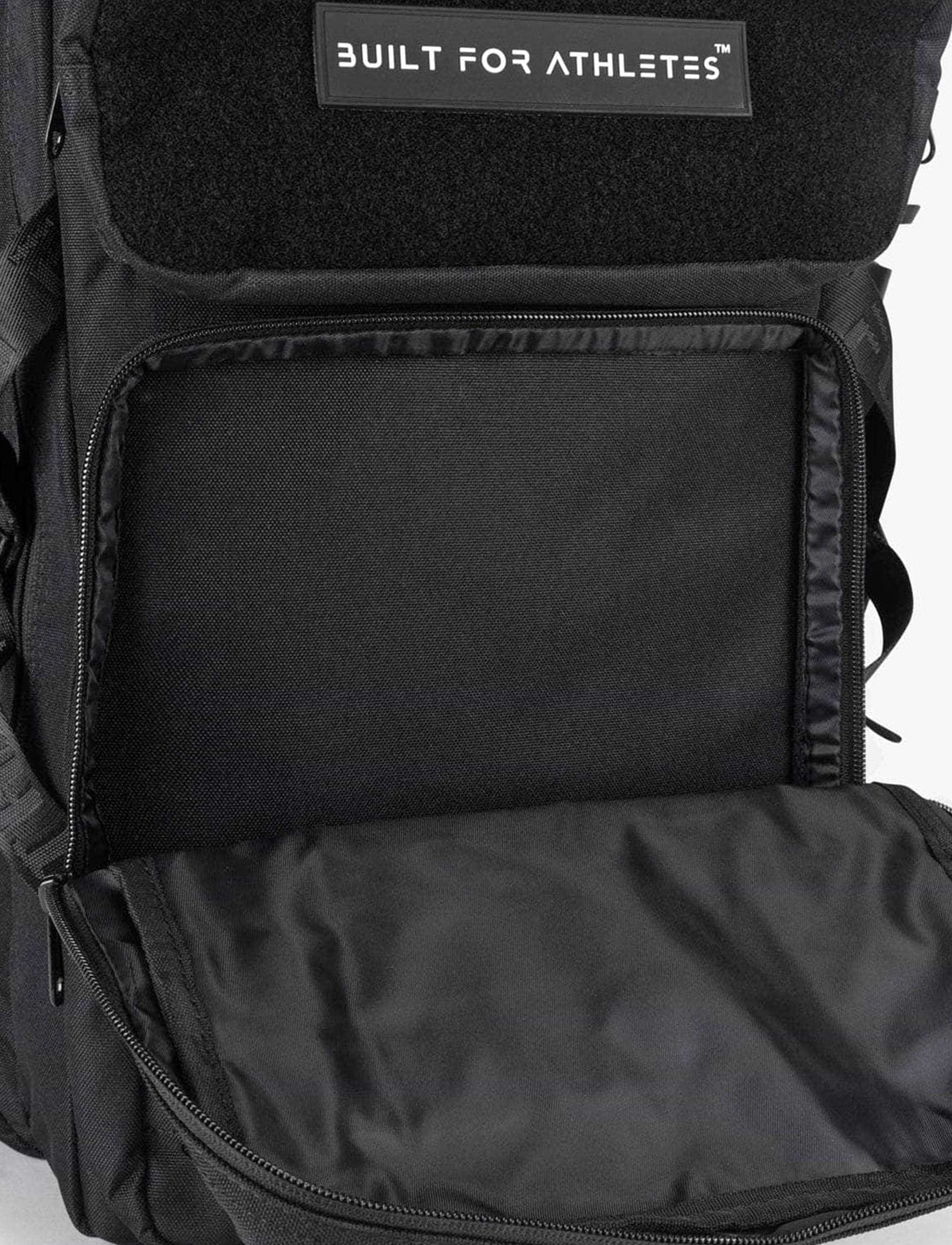 Built For Athletes Black 45L Hero 2.0 Backpack - תיק גב 2.0 שחור בנפח 45 ליטר