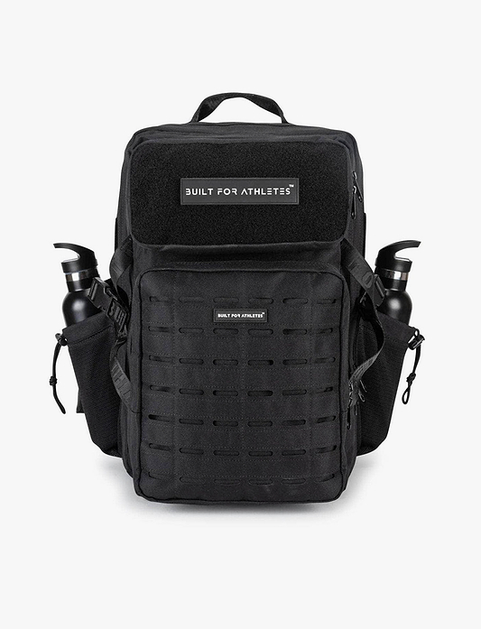 Built For Athletes Large Black Gym Backpack 45L - תיק גב שחור לחדר כושר 45 ליטר