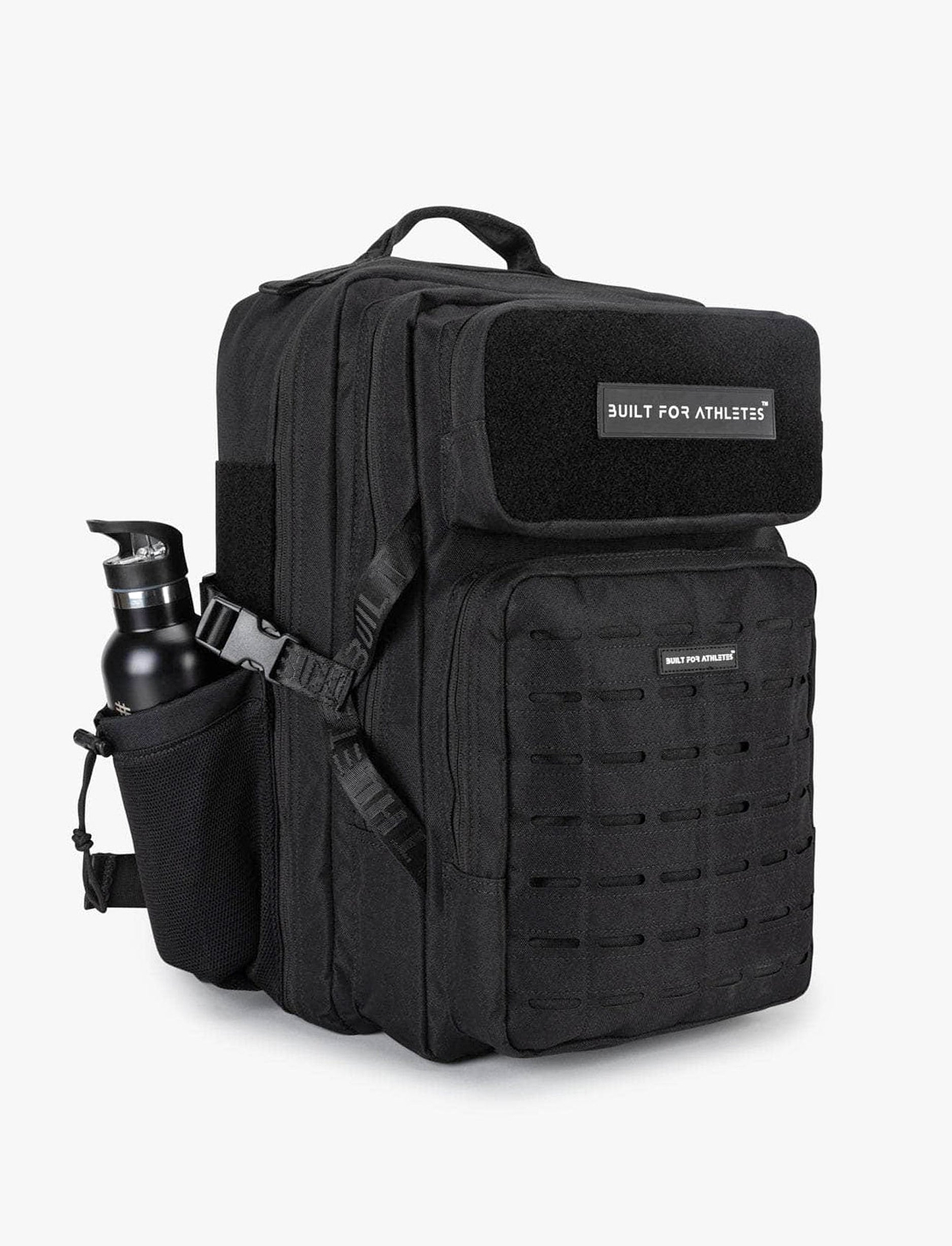 Built For Athletes Large Black Gym Backpack 45L - תיק גב שחור לחדר כושר 45 ליטר