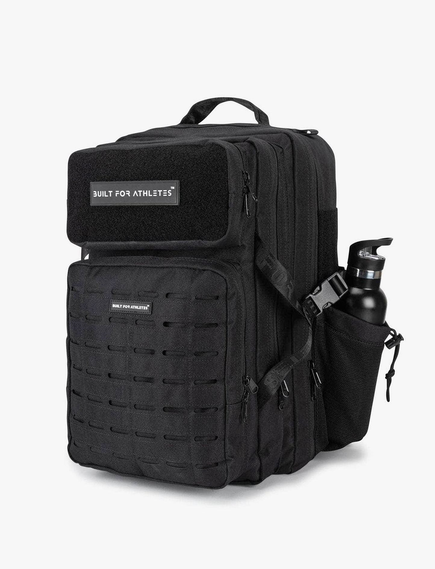 Built For Athletes Large Black Gym Backpack 45L - תיק גב שחור לחדר כושר 45 ליטר