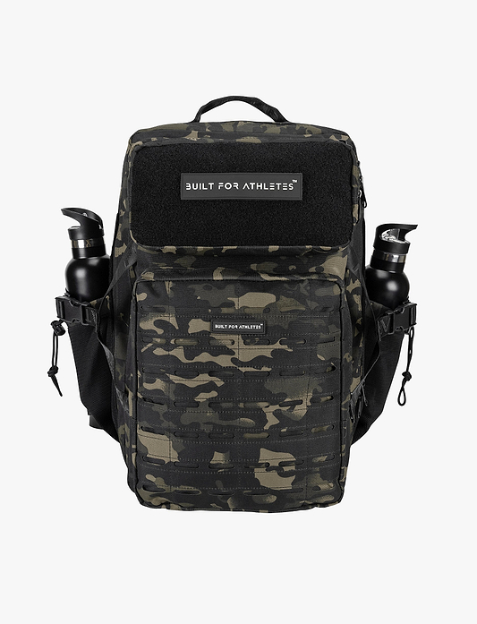 Built For Athletes Black Camo 45L Hero Backpack - תיק גב ספורט שחור קמו 45 ליטר