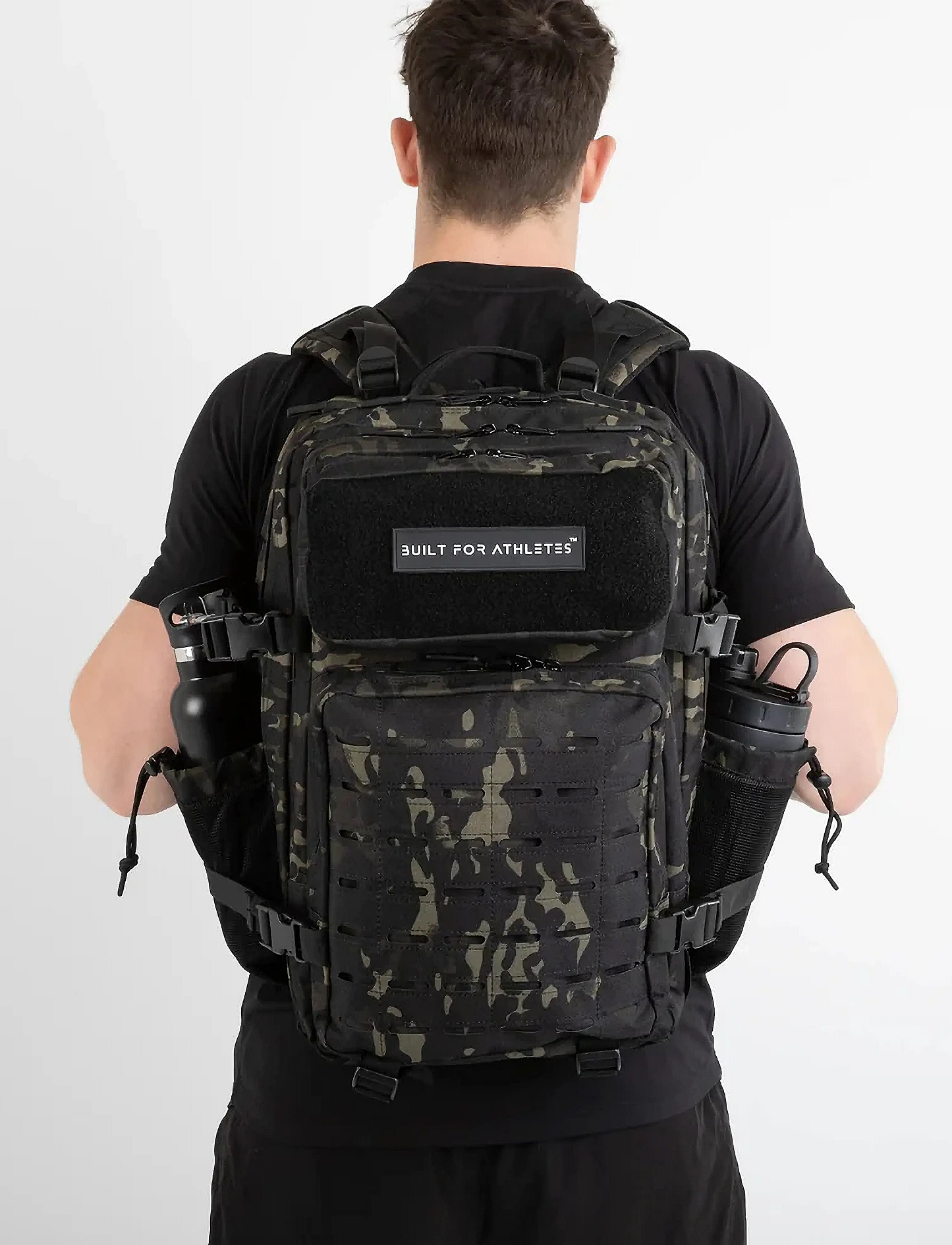 Built For Athletes Black Camo 45L Hero Backpack - תיק גב ספורט שחור קמו 45 ליטר