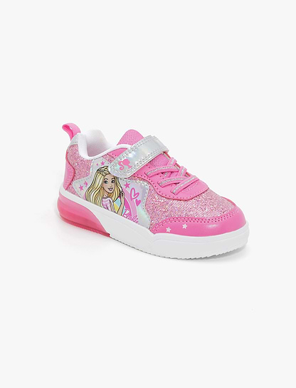 Candy Barbie Girl Sneakers - נעלי סניקרס לבנות קנדי ברבי בצבע ורוד/לבן