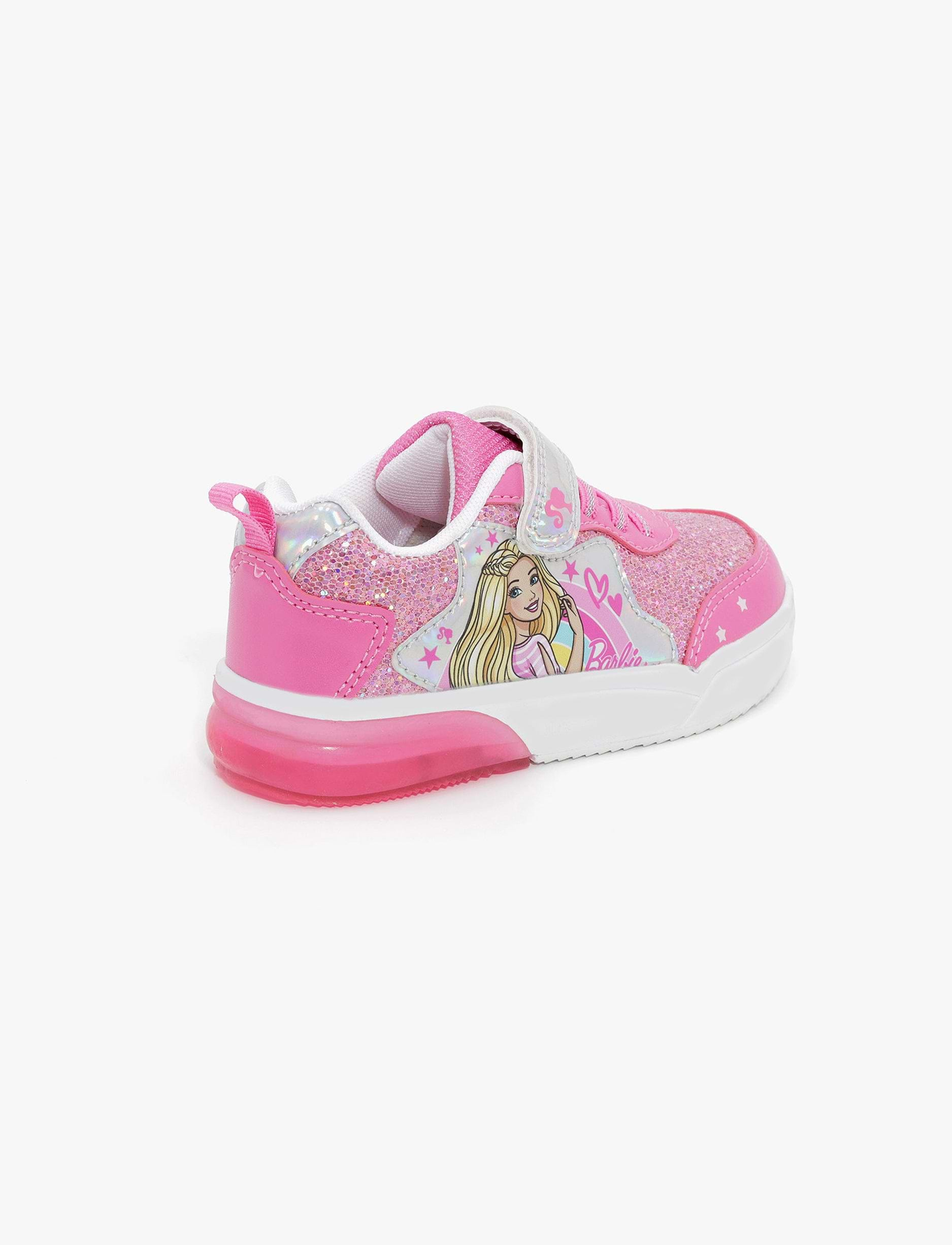 Candy Barbie Girl Sneakers - נעלי סניקרס לבנות קנדי ברבי בצבע ורוד/לבן