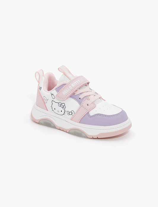 Candy Hello Kitty Girls Sneakers - נעלי סניקרס הלו קיטי בנות קנדי בצבע ורוד/לבן