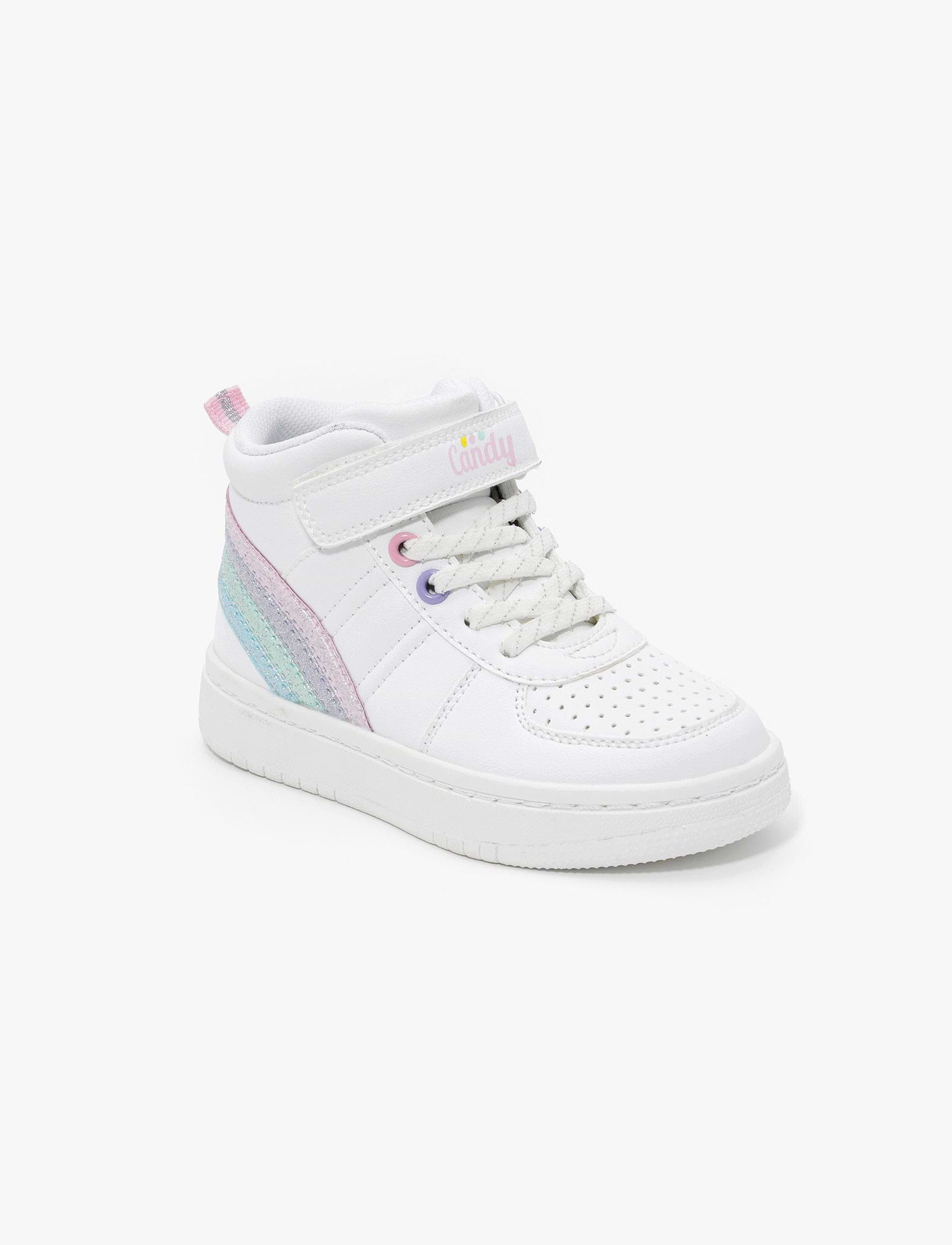 Candy Girls High Sneakers H5201 - נעלי סניקרס גבוהות קנדי לדגם לבנות קשת בענן