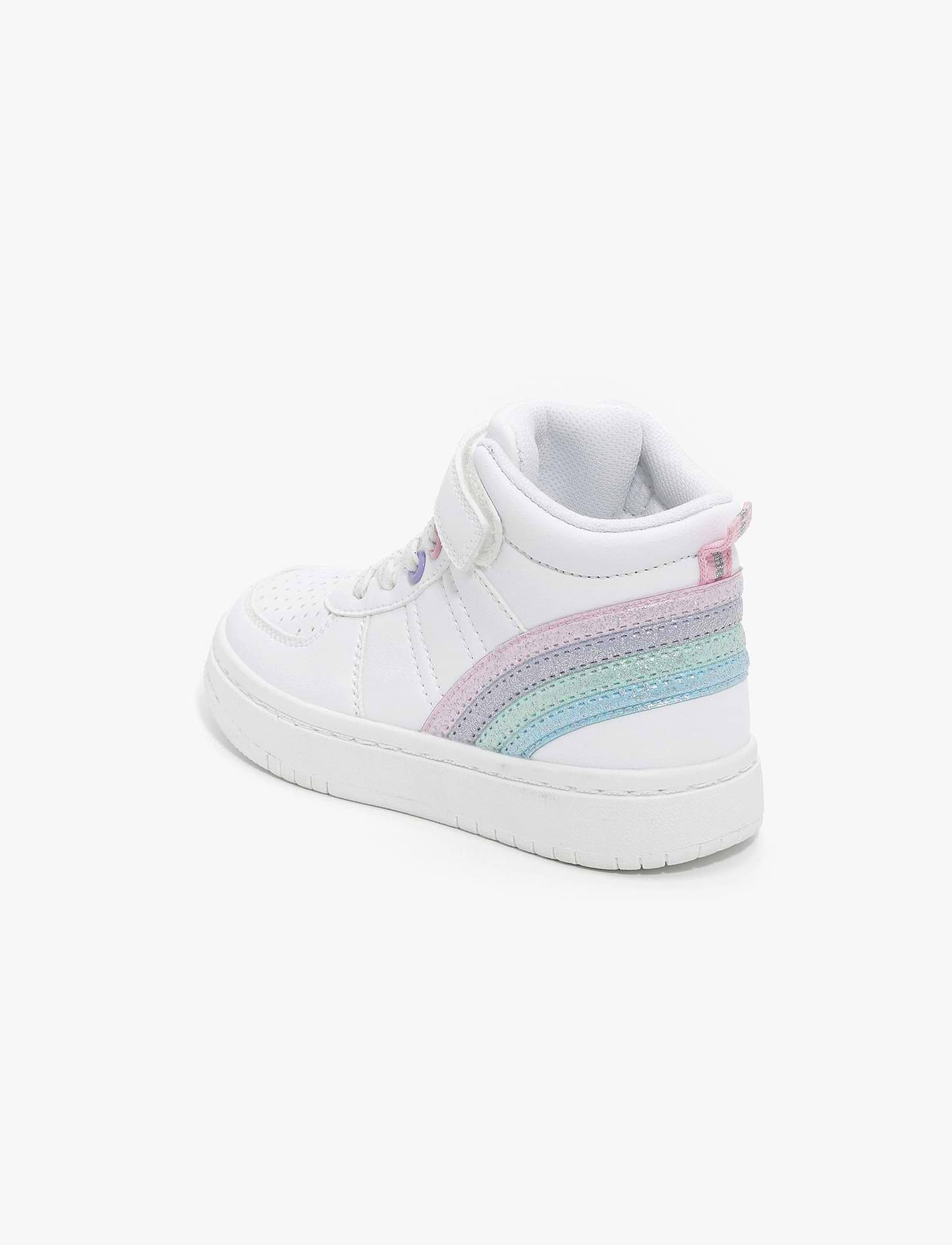 Candy Girls High Sneakers H5201 - נעלי סניקרס גבוהות קנדי לדגם לבנות קשת בענן