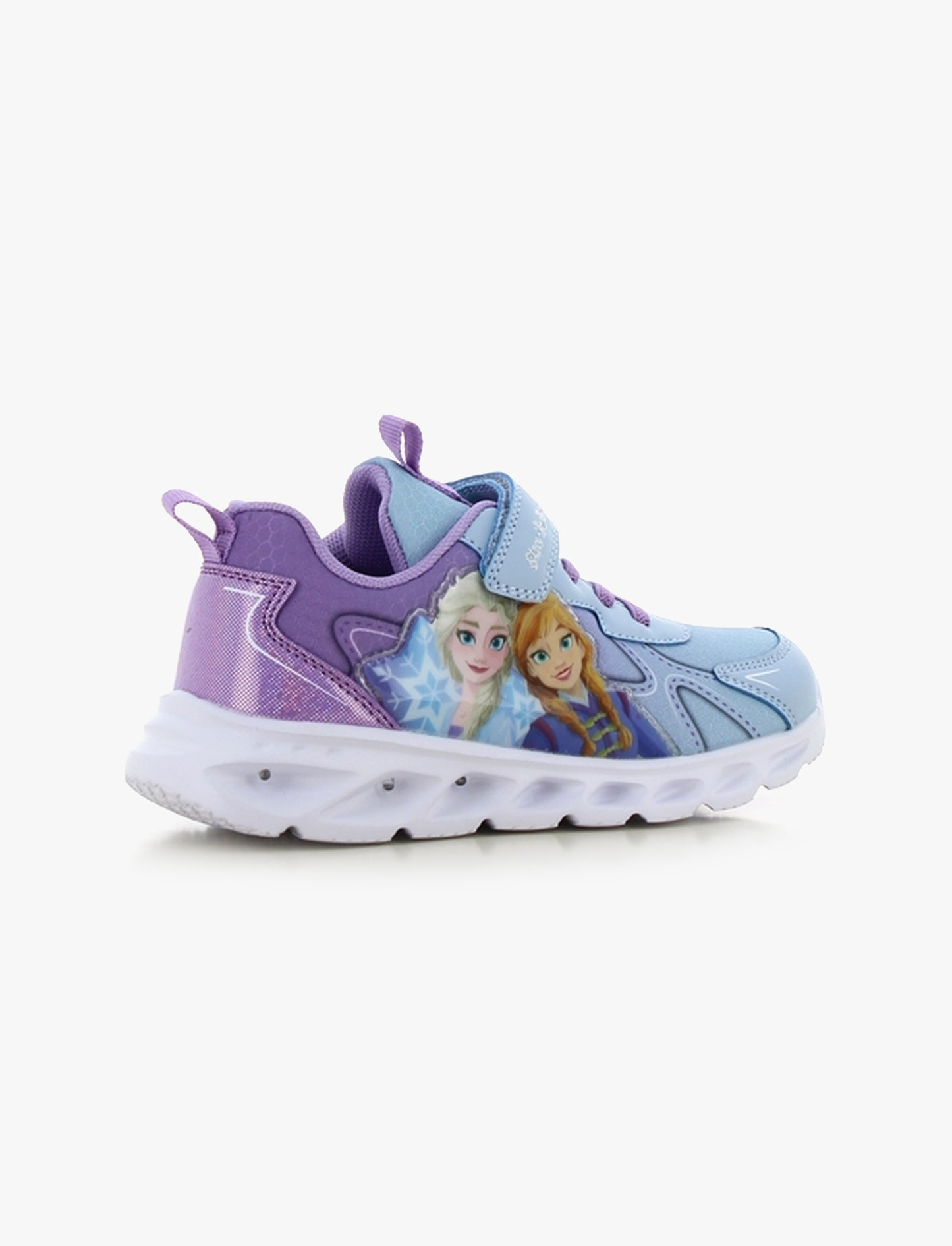 Candy Frozen - נעלי סניקרס קנדי עם אורות פרוזן לבנות בצבע כחול בהיר/לילך