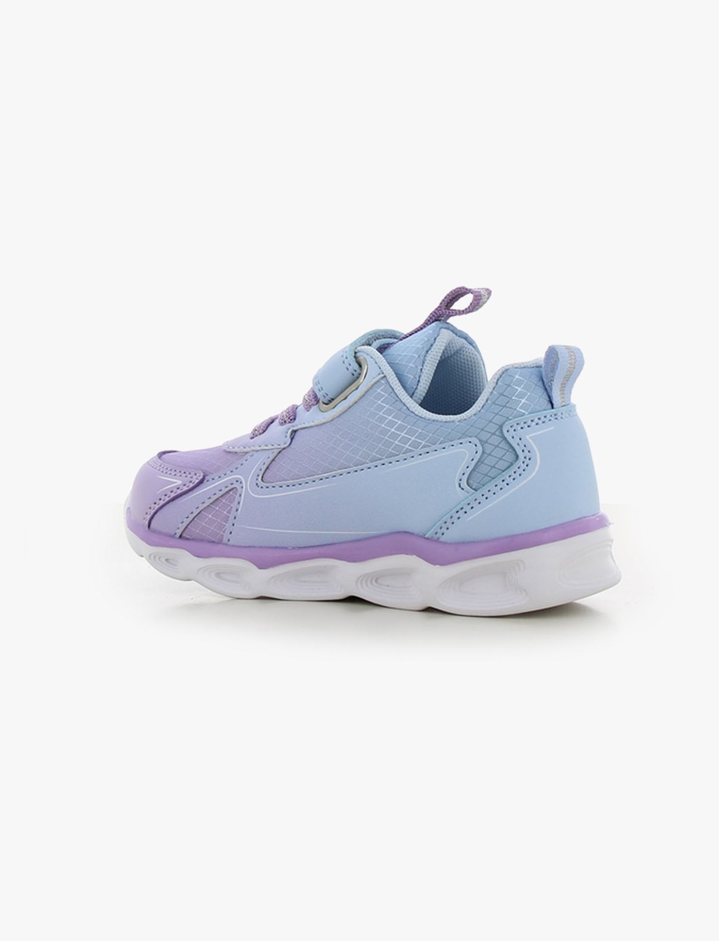 Candy - נעלי סניקרס קנדי פרוזן עם אורות לבנות בצבע לילך בהיר/כחול בהיר