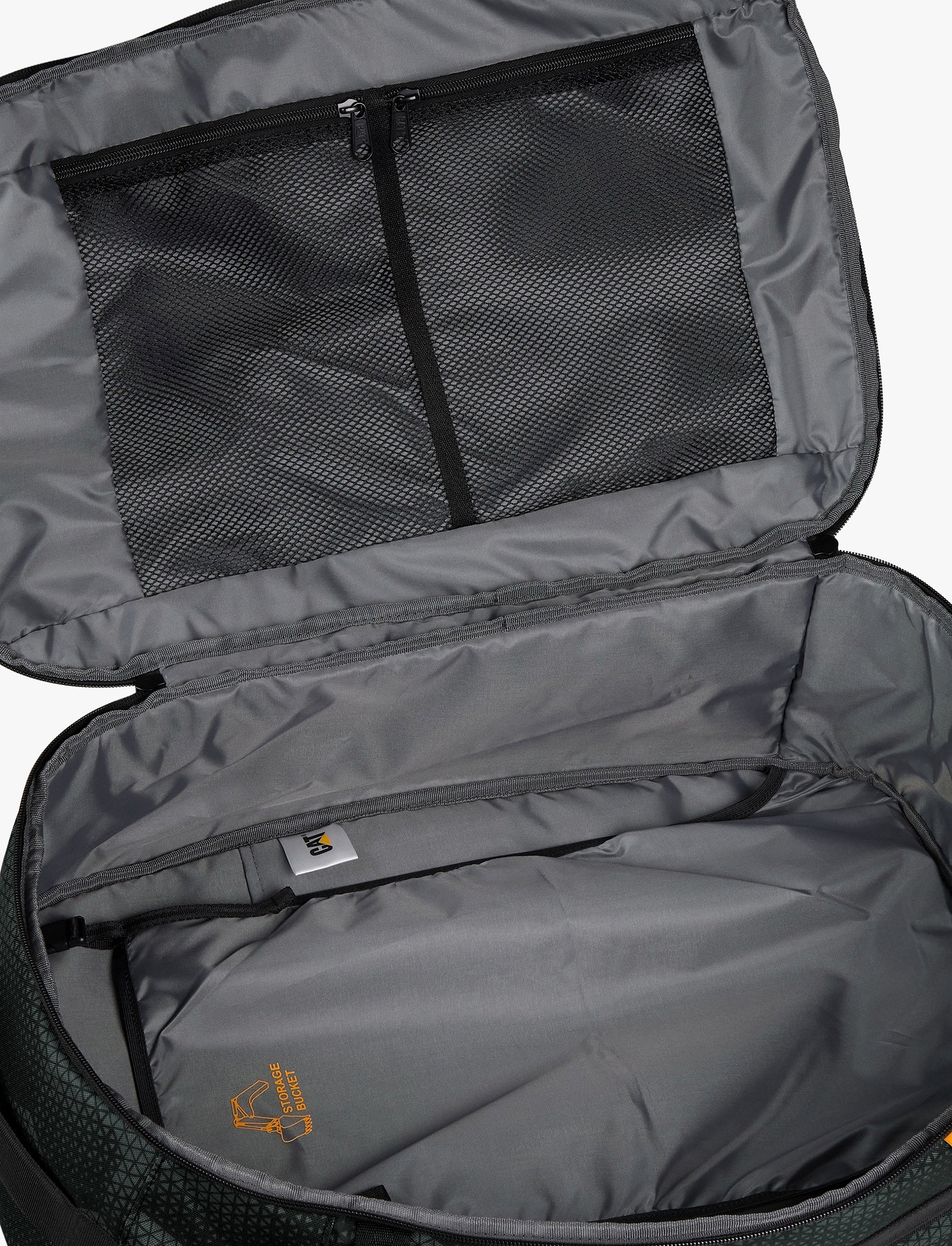 Caterpillar Millennial Classic Bobby Cabin Backpack  - תיק גב קאטרפילר 35 ליטר בצבע שחור בהדפס מיוחד