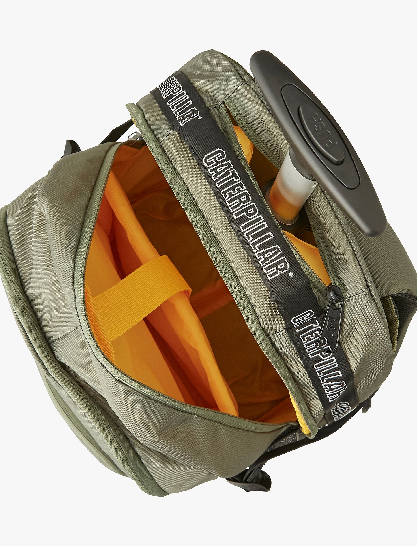 Caterpillar City Adventure BackPack Trolley - תיק גב טרולי קאטרפילר 32 ליטר בצבע ירוק צבאי