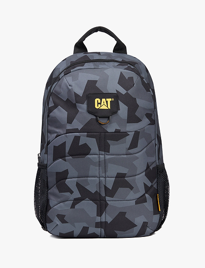 Caterpillar Backpack Benson- תיק גב קאטרפילר 22 ליטר בצבע שחור/אפור טקסטורה