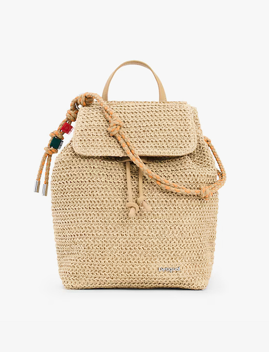 Desigual Raffia Luena Backpack 26SAKO01 - תיק גב דיזיגוואל לנשים