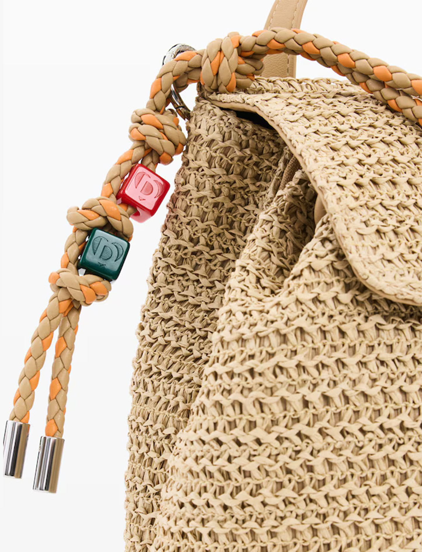 Desigual Raffia Luena Backpack 26SAKO01 - תיק גב דיזיגוואל לנשים