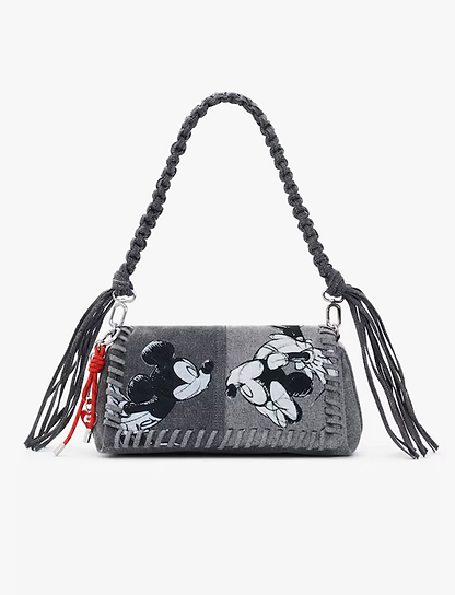 Desigual Mickey Kiss Naron - תיק צד דיזגוואל שחור לנשים
