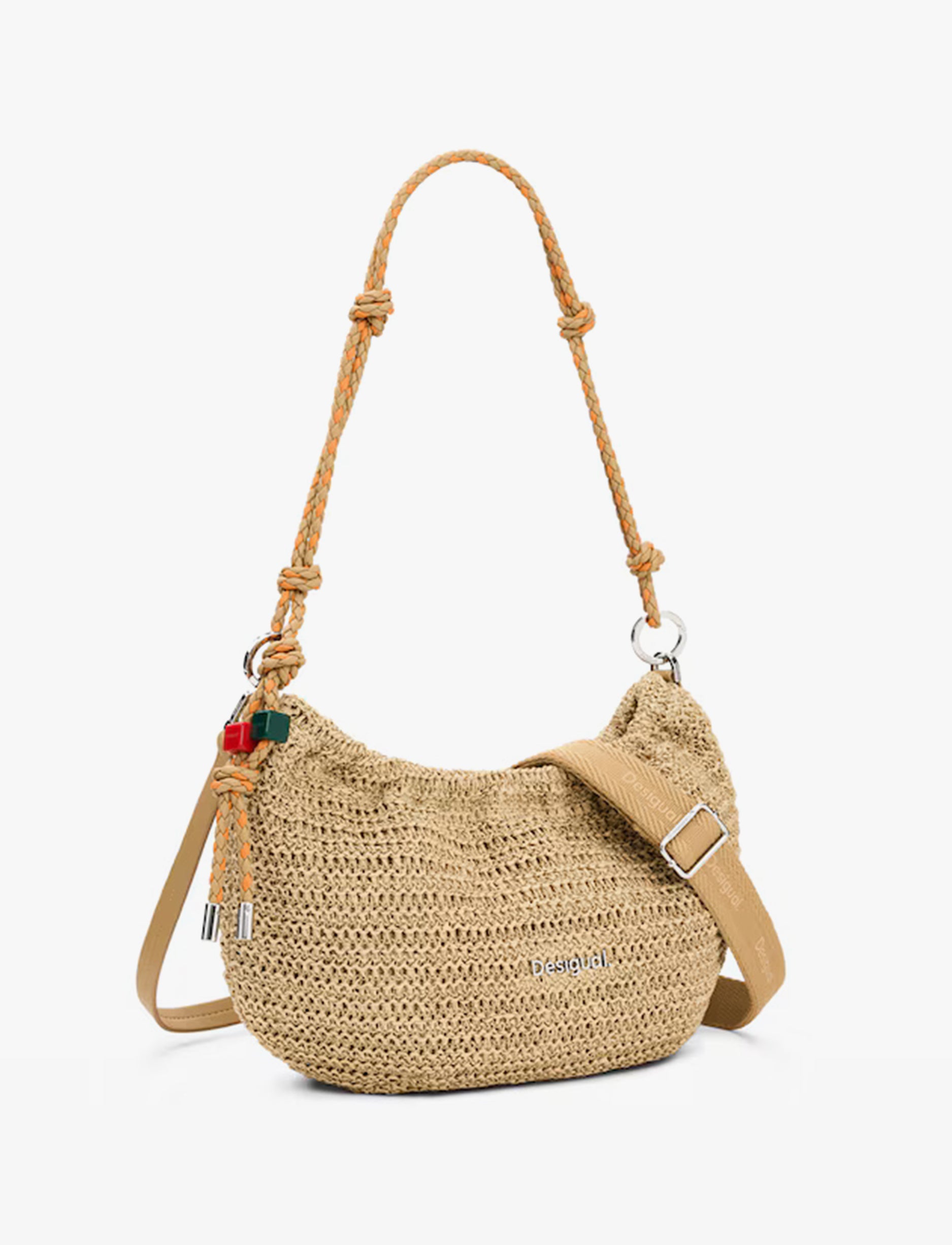 Desigual Raffia Waverly Shoulder Bag 26SAXO01 - תיק צד דיזיגוואל לנשים