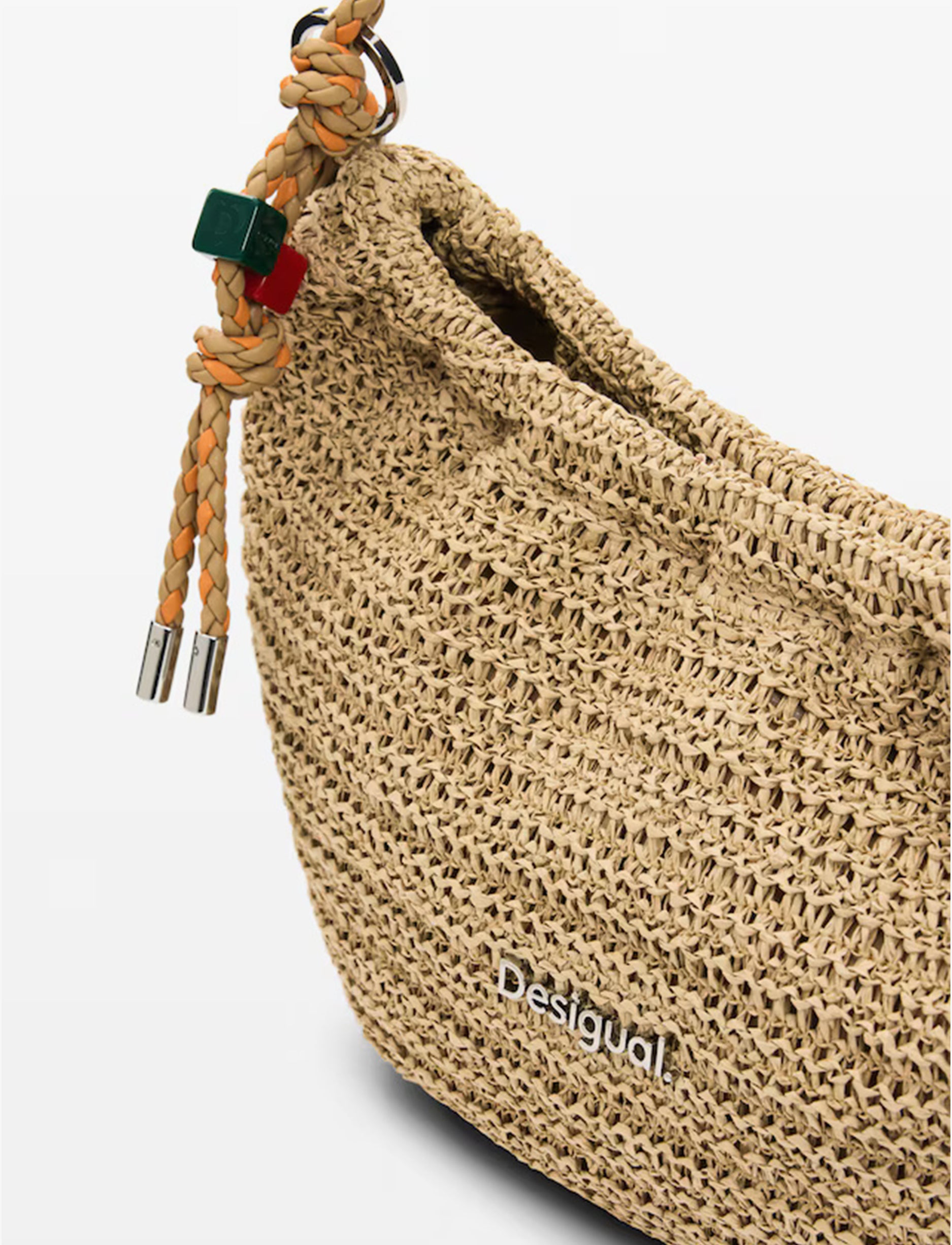 Desigual Raffia Waverly Shoulder Bag 26SAXO01 - תיק צד דיזיגוואל לנשים