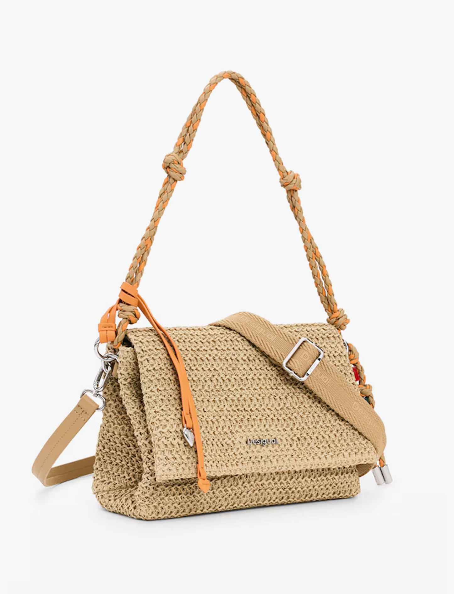 Desigual Raffia Venecia Cross Body 26SAXO03 - תיק צד דיזיגוואל לנשים