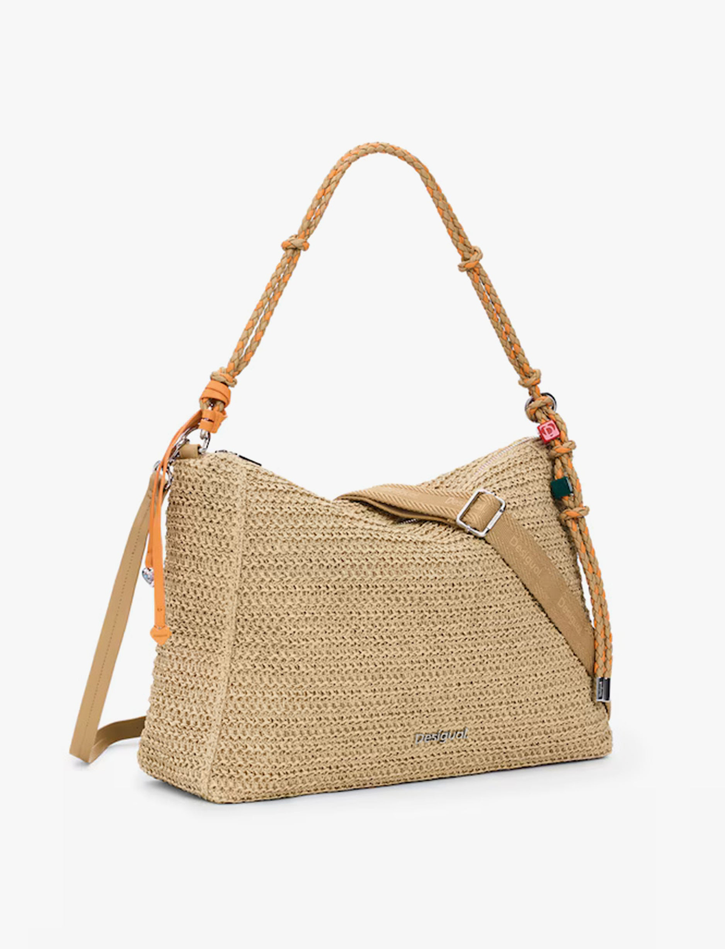 Desigual Raffia Leiria Shoulder Bag 26SAXO04 - תיק צד דיזיגוואל לנשים