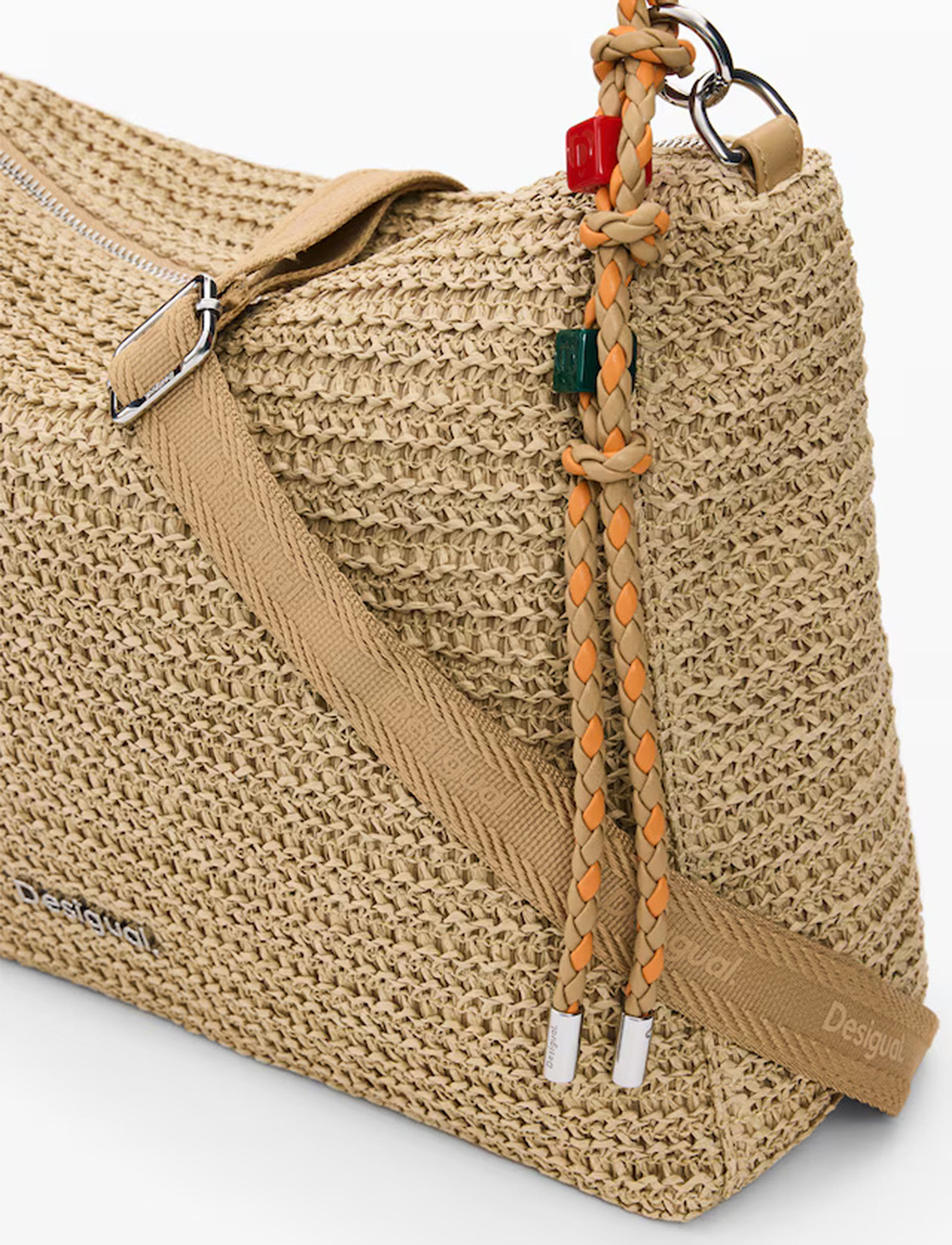 Desigual Raffia Leiria Shoulder Bag 26SAXO04 - תיק צד דיזיגוואל לנשים
